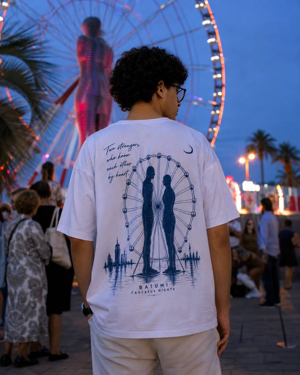 Футболка NUIT Two Strangers — White, фото 4